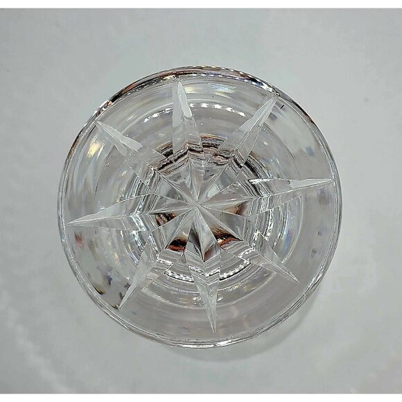Waterford Crystal Kinsale Vase Cut Diamond Pattern Footed 7" Tall Vtg - Picture 6 of 9